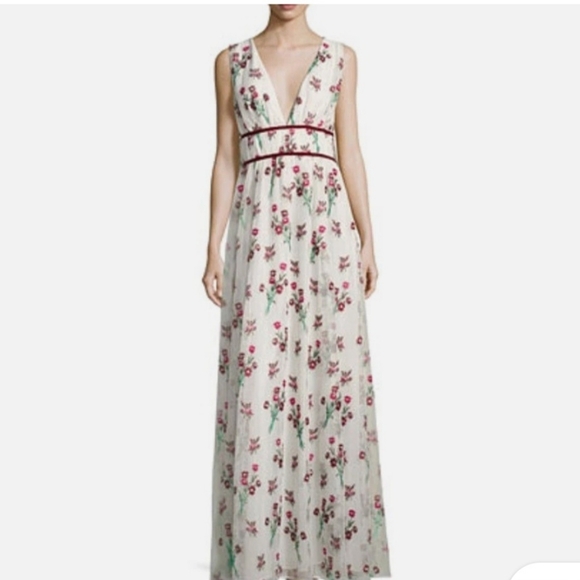 Zac Zac Posen Trudey Red Velvet Gown NWT - Picture 8 of 8